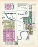 Safford, Cottonwood Falls, Strong City, Kansas State Atlas 1887